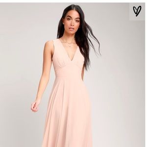Blush Lulus Maxi Dress